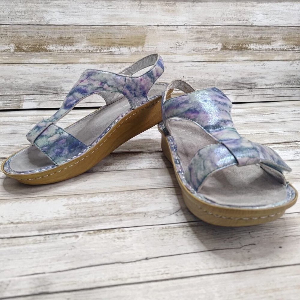 SOLD Alegria Woman’s Lite Kendra Impressionista Leather Sandals Sz EU 39/9.5